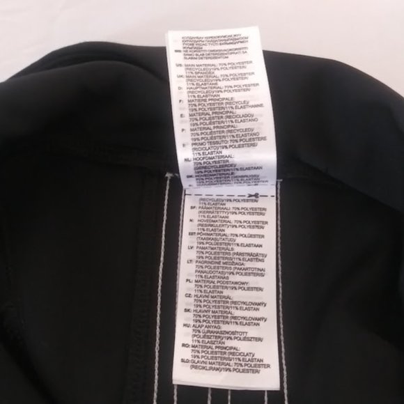 Adidas Aeroready Women's Size XL High Rise 3 Striped Compression Active Pants - Picture 9 of 12